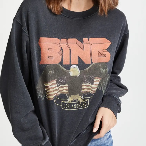 Anine Bing Sweaters - Anine Bing Vintage Bing Sweatshirt